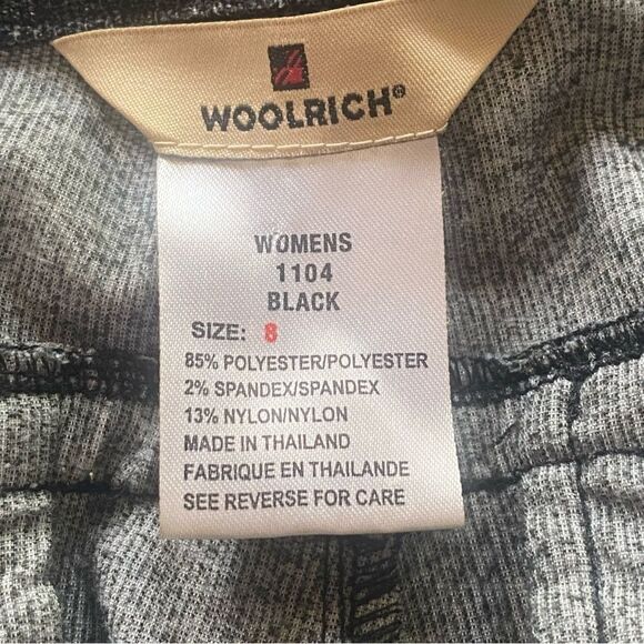 Woolrich Black Tone Texture Pants Size 8 - Picture 3 of 13